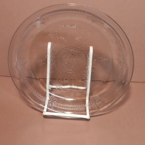8 1/2" Fire King Philbe Glass Pie Plate